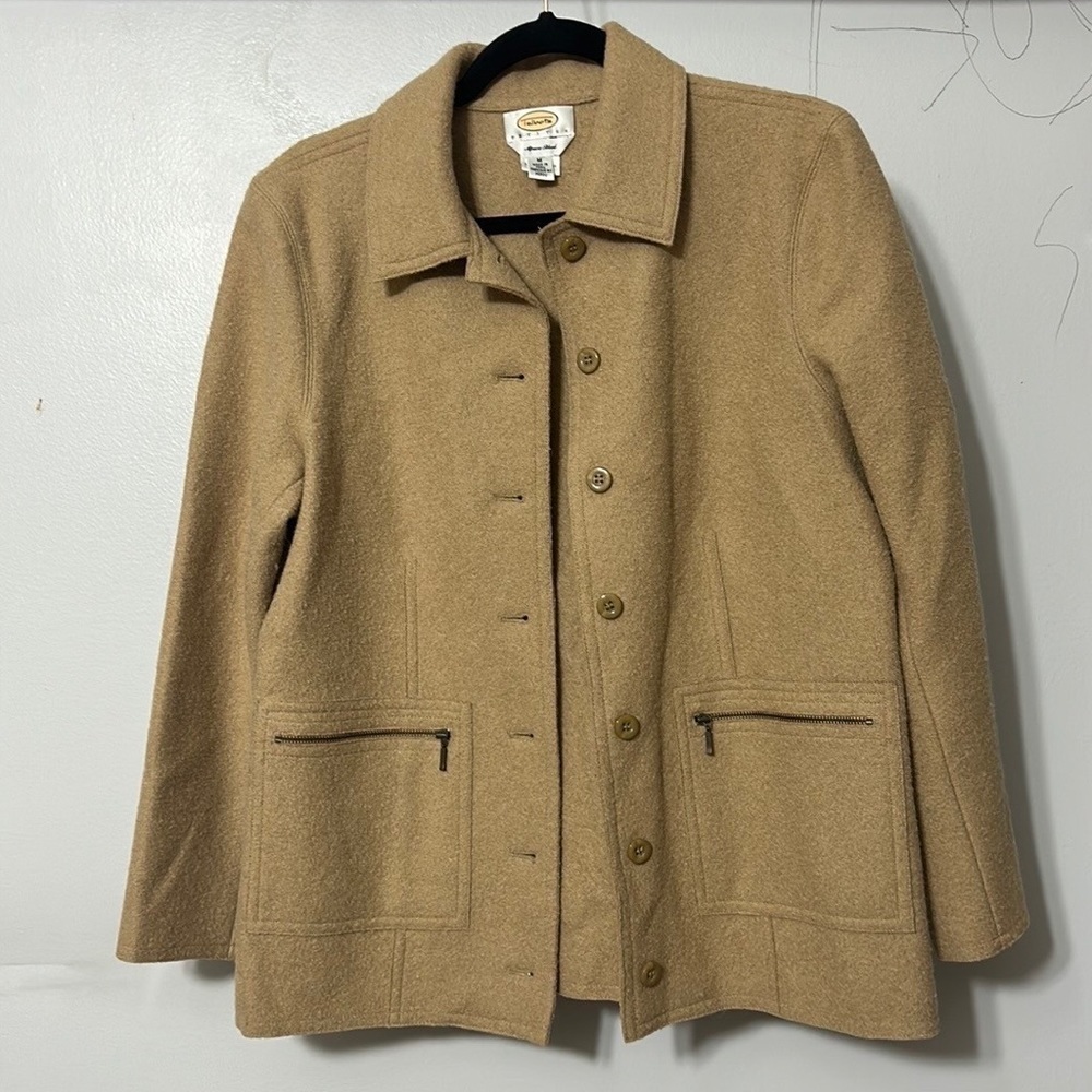 Talbots Camel Pea Coat